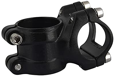 25,4 mm Fahrrad Lenkervorbau Kurze Fahrradlenker Vorbau Aluminiumlegierung Bike Vorbau MTB Vorbau Bike Lenker Vorbau Riser für Die Meisten Mountainbike, Rennrad, MTB, BMX(Black,25,4 mm)