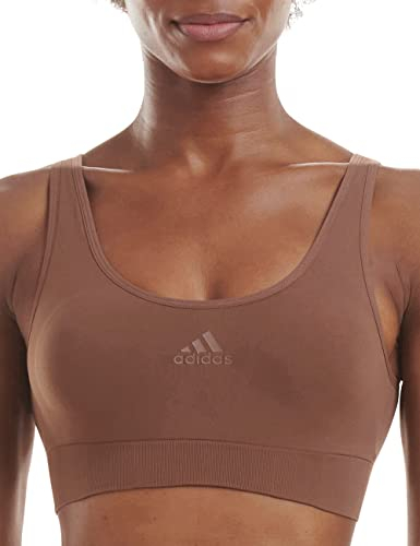 Adidas Sports Underwear Damen Scoop Lounge Bra Bustier Bralette, Toasted Mocha, XL