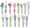 15 pezzi penna multicolore set penna 4 colori,penne kawaii bambini regalo feste,penne gadget compleanno bambini