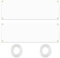 2 STK Großes Leeres Banner Weißes, 180x60cm Werbebanner Selbst Gestalten, Polyester Weiß Banner Blanko Banner Personalisiert für DIY Geburtstagsbanner Hochzeitsbanner Partybanner