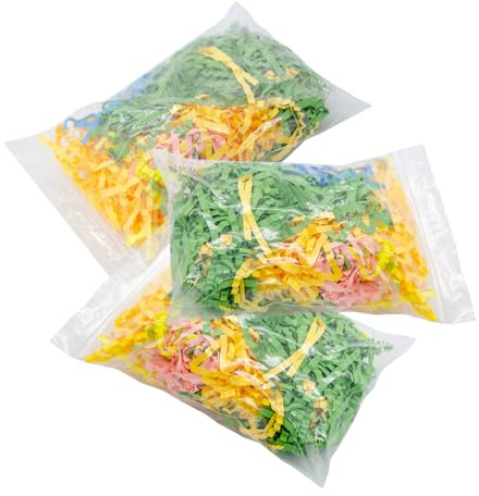 AOVNA 3pcs Bird Toys Shredded Paper Multicolor Shredded Tissue Paper Refill Cage Toy for Cockatiels, Parakeets, Conures, Parrots