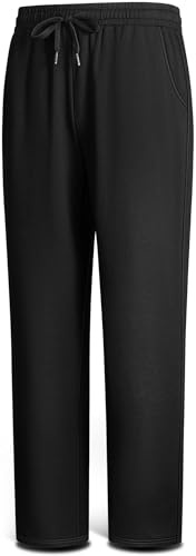 BULLIANT Pantaloni Jogging Uomo, Pantaloni Sportivi Uomo Lunghi ine,Tuta da Ginnastica Jogger per Allenamento Casual(Nero,3XL)