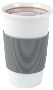 Holst Porzellan CTG 330 SET2G 2-tlg. Becher-Set 0,30 l Tea & Coffee to Go grau Weiß 2 Sets
