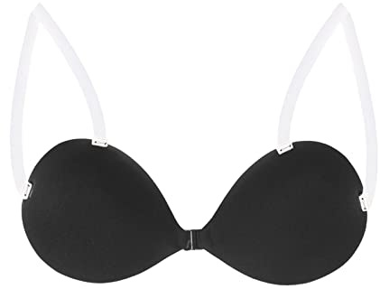 Soutien Gorge Dos Nu Adhesif Invisible Push Up Coque Adhesive Soutiens-Gorge Autoadhésifs Grande Taille Collant Adhésif Forte Poitrine Femme Sein sans Bretelles Cache Teton Transparent