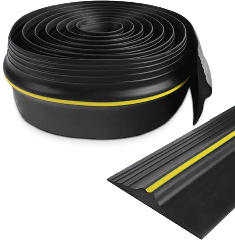 Garageport tröskeltätning gummiläpp garageport tätning botten universell tröskeltätning perfekt för isolering och för att hålla garaget rent och torrt