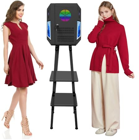 Appareil photo reflex numérique à double écran avec écran tactile de 15,6 pour selfie de fête de mariage, prend en charge la connexion de deux appareils photo et imprimante, boîte photo multifonction