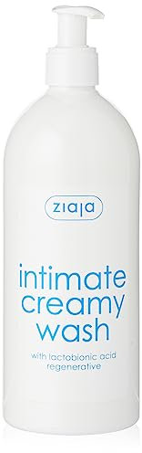 Ziaja Intimate Creamy Wash with Lactobionic Acid, 500 ml - Gentle pH-Balanced Cleanser, Pump Dispenser