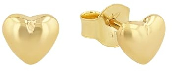 Amor Ohrstecker Damen Ohrschmuck, 0,5 cm, Gold, Herz, Kommt in Schmuck Geschenk Box, 2015248