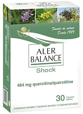 Alerbalance Shock 30 cápsulas - Herbetom Bioserum | Complemento alimenticio con quercetina | Acción antihistamínica | Alergia estacional