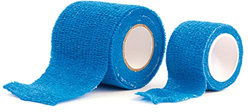 Schnellverband, Fingerkuppenpflaster, Softpflaster, Pflaster-Bandage, Wund-Verband, selbstklebend, blau, Größe:7m x 3 cm