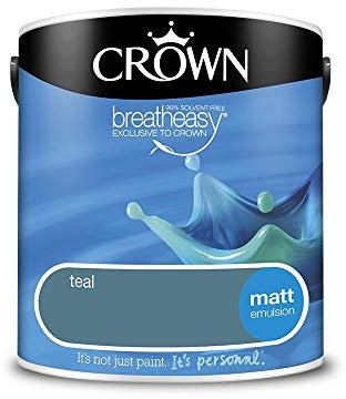 2.5L CROWN Standard Breatheasy Matt Emulsion Paint - Teal