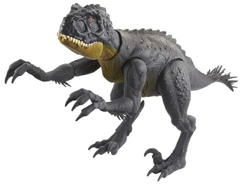 Jurassic World Stinger Corta y Lucha, dinosaurio articulado con movimiento, juguete para niños y niñas +4 años (Mattel HCB03)