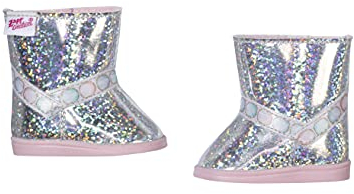BABY born Winterstiefel niedrig, Puppenstiefel in Silber für 43 cm Puppen, 831793 Zapf Creation