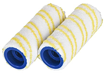 Jajadeal 2 Stück Ersatzrollen für Kärcher FC7 FC3 FC5 Walzen, Ersatzteile Rollen für Karcher Bodenreiniger FC5 FC7 FC3 Nass-&Trockensauger 2.055-006.0 Steinwalzenset