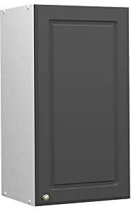 Vicco Hängeschrank Fame-Line, Anthrazit-Gold, 40 cm | MDF-Front · Soft-Close · 2 Einlegeböden · Metallgriffe · ✓ Praktischer Stauraum