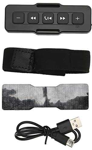 Télécommande sans Fil Bluetooth, Bouton Multimédia étanche à Distance Portable Bluetooth 5.0 avec Dragonne, Télécommande Selfie, Répondre aux Appels, Contrôler la Musique