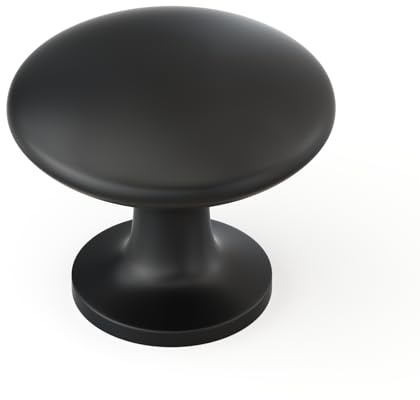 LONTAN 5 Pack Black Drawer Knobs Black Cupboard Knobs for Kitchen Door Cabinet Pulls Zinc Alloy