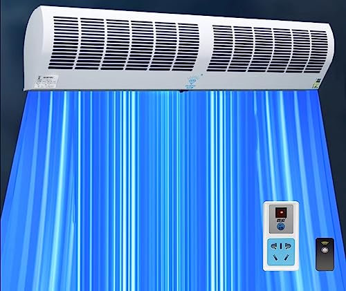 CUPLES Air Curtain Fan, Wall Mounted, 60cm, Air Curtain Functionality, 52 decibels, Bedroom, Living Room