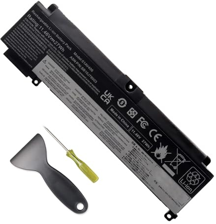 Glaxcidy 01AV406 Battery Compatible with Lenovo ThinkPad T460s T470s Series | 01AV405 01AV407 01AV408 01AV462 SB10J79002 00HW024 00HW025 00HW038 SB10F46462 SB10J79003 SB10J79004 [11.46V/27Wh]