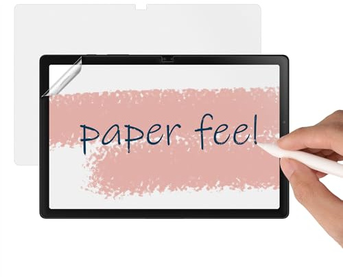 kwmobile Pellicola Protettiva Opaca Compatibile con Samsung Galaxy Tab A8 10.5 (2021) - Protezione Schermo Tablet - in PET Effetto Carta - Anti Impronte Antigraffio - Ideale per Disegnare