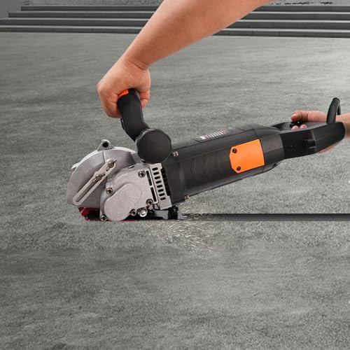 Betonschneider, DSYOGX 4800W Leistungsstarke Elektrische Betonsäge Steintrennsägen Betonkreissäge mit 5x Sägeblätter für Beton, Stahl, Holz, Marmor, Ziegelwänden und Zement