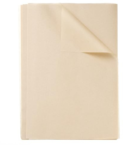 QUARKZMAN 100 Hojas Cuadradas de Papel Encerado 9.84 x 5.91 Papel Absorbente de Aceite para Envolver Alimentos Secos para Sándwiches, Cestas de Picnic, Color Madera