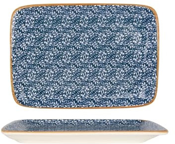 Bonna Placa de servicio - Lupin - Porcelana - 23x16 cm - juego de 2