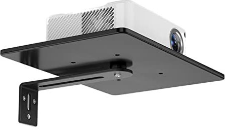 DSeenLeap Projector Mount Projector Bracket Wall Mounted with Tray Training Universal Pan Tilt Adjustment Bedhead Shelf Meeting Projector Shelf Ceiling Mount with Tray