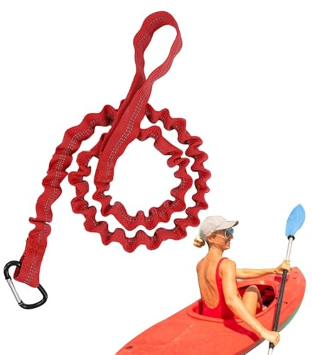 Generisch Kayak Paddle Rope, Paddle Board Rope - Stretchy Anti-Lost Rope for Canoe Barrel Fishing | Robust Paddleboard Surf Board Strap, Kayak Safety Accessories for Enthusiasts, Beginners