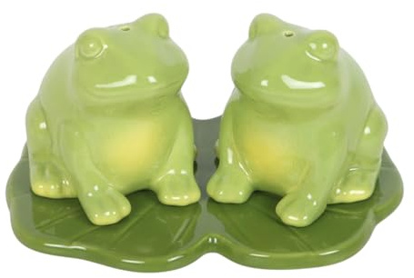 Luna Frog Salt and Pepper Shakers | Cute Tableware Set
