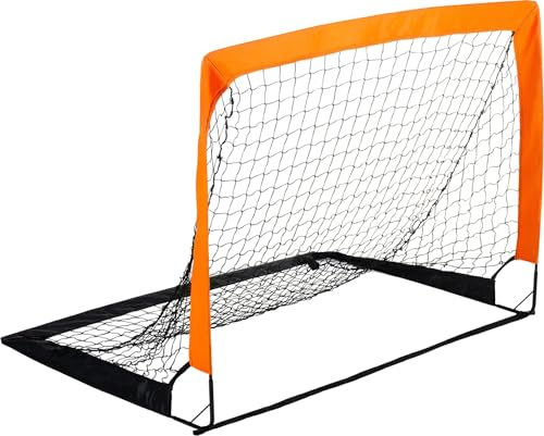 Outtec® Fußballtor - 120 x 90 x 90 cm - Fußballtrainingsgeräte für Kinder und Erwachsene - inkl. Netz, Bodenanker - für Garten, Fußballtraining