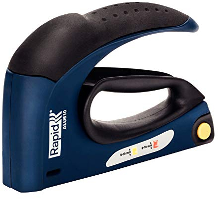 Rapid Handtacker ALU610, Tacker für Holz und Stoffe, Aluminium mit Zughebel, für Klammern Typ 13, 6-10mm und Typ 53, 6-10mm