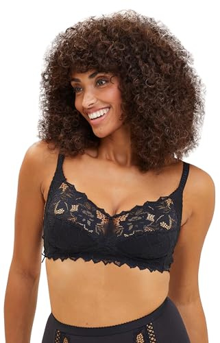 Sans Complexe - Reggiseno, coppa completa con pizzo, donna, Nero (Noir), 6D