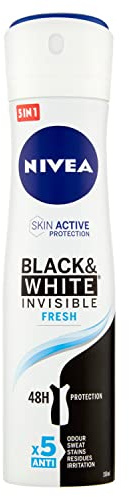 NIVEA Deodorante Donna Spray Invisible For Black&White Fresh - 150 ml, 150 millilitro