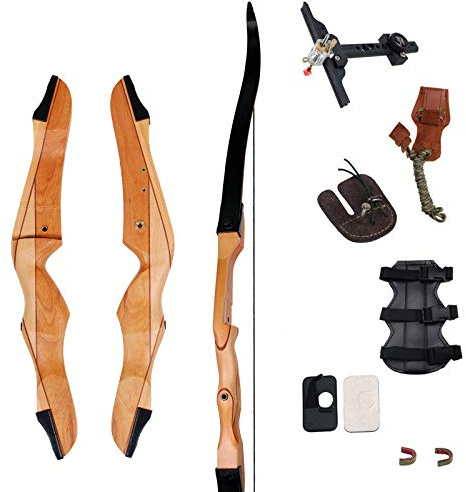 SinoArt 70 Takedown Recurve Bow Adult Archery Competition Athletic Bow Weights 14-40 LB Right Handed Archery Kit for Outdoor Training Hunting Shooting(40LBs, Right Hand)