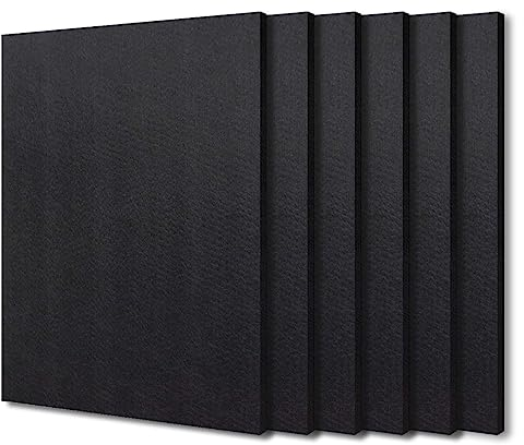 BXI Sound Absorber - 16 X 12 X 3/8 Inches 6 Pack High Density Acoustic Absorption Panel, Sound Absorbing Panels Reduce Echo Reverb, Tackable Acoustic Panels for Wall and Ceiling Acoustic Treatment