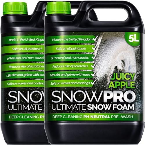 SnowPro Snow Foam Shampoo Car Wash Soap 10L pH Neutral Vehicle Cleaning Detailing Pre Wash Apple Fragrance