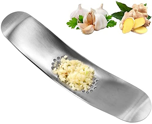 THETAG Knoblauchpresse,Knoblauchpresse Edelstahl Rostfrei Knoblauchmühle Werkzeuge zur Herstellung von Knoblauch