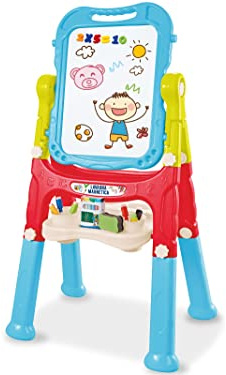 Teorema 66311 - Lavagna Magnetica per Bambini 2 in 1, con Cavalletto e Altezza Regolabile
