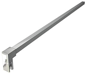 Barra Stabilizzatrice Cromo Lucido da 90 cm Sezione Quadrata Tagliabile per Box Doccia Walk in Parete Fissa Vetro da 6-10 mm
