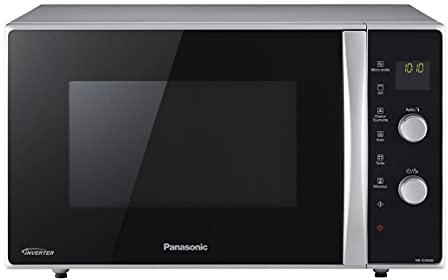 Panasonic NN-CD565BEPG - Horno 3 en 1 Combinado, 27 L, Inverter, Calor a 100-220 °C, Parrilla Cuarzo 1300 W, Microondas 1000 W, Plato Crispy, Plato giratorio 34 cm, Negro - Versión ES