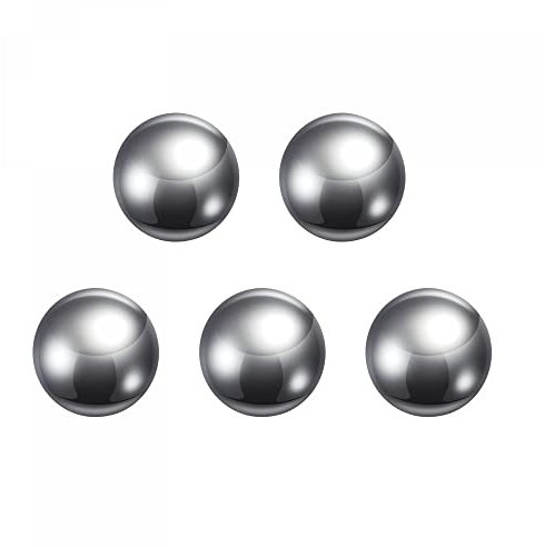 sourcing map 5pcs 1 Carbon Steel Bearing Balls Precision Polished