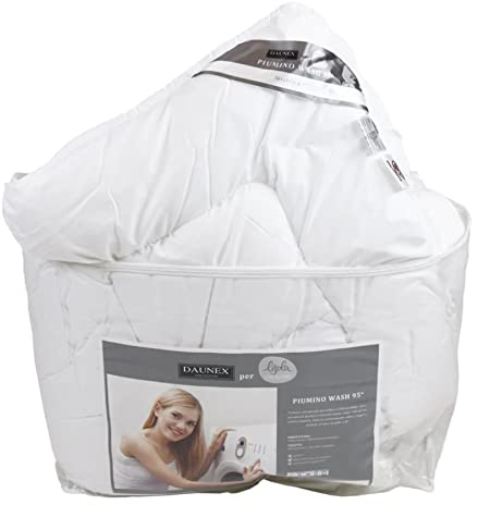 Lisola by Daunex Piumino Singolo, 155 x 200 cm, 100% Piumino Ecologico, in Microfibra, Anallergico e Antiacaro, Lavabile in Lavatrice a 95°, soffice, morbido. Modello: Wash Medium