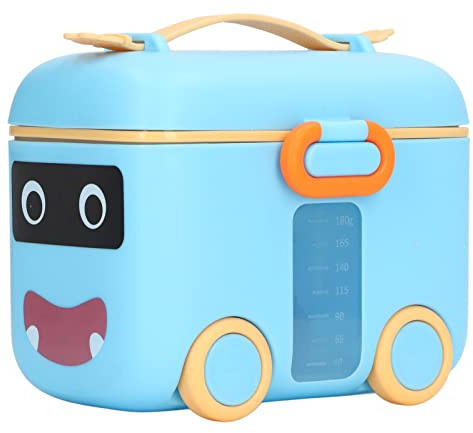 Baby Milchpulver Spender, Baby Reise Milchpulver Box Sichere Abdichtung Feuchter Beweis Tragbarer Milchpulver Aufbewahrung Spender (Blau)