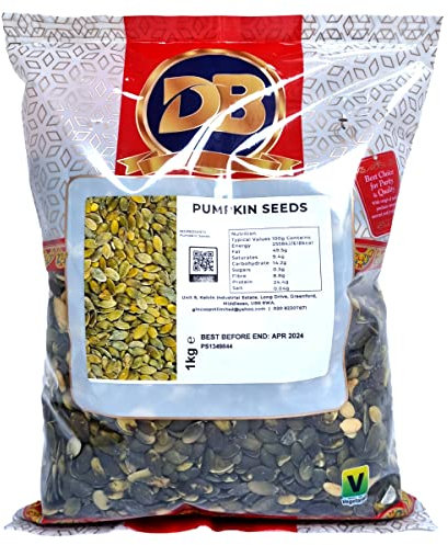 Pumpkin seeds 1kg - Premium Quality, Nutrient-Rich pumpkin seeds to eat Delicious, Healthy Snack for Any Occasion, packed with Protein, Fiber, Vitamins, Minerals & Antioxidants. Vegan & Gluten-Free