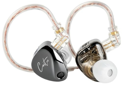 KZ Castor - Cuffie IEM Harman Bass Edition con doppio driver dinamico, suono sintonizzabile, 4 livelli interruttore, isolamento acustico