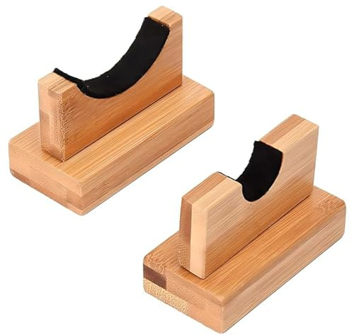 NVAAV Baseballschläger-Vitrine, massives Holz, horizontales Gestell, Baseballschläger-Präsentationshalter, Baseballschläger-Präsentationsständer, Baseballschläger-Halterung – Burlywood