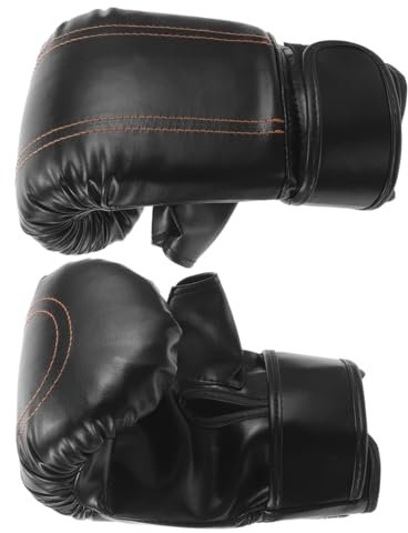 Toddmomy 1paar Kickboxing Handschuhe Für Training Und Sparring Halb-Finger Boxhandschuhe Für Erwachsene Und Mädchen Anti-verschleiß Pu Material Ergonomisches Design Verstellbare