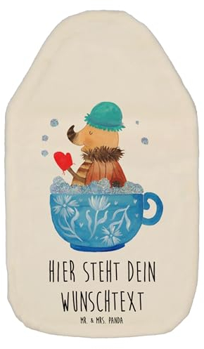 Mr. & Mrs. Panda Personalisierte Wärmflasche Nachtfalter Schaumbad - Weiß