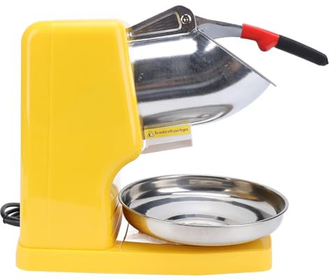 Broyeur à Glace électrique 500 W, Machine à Raser la Glace Efficace et étanche en Acier Inoxydable, Machine à Raser la Glace Rasée pour Usage Domestique et (Prise UE 220V)